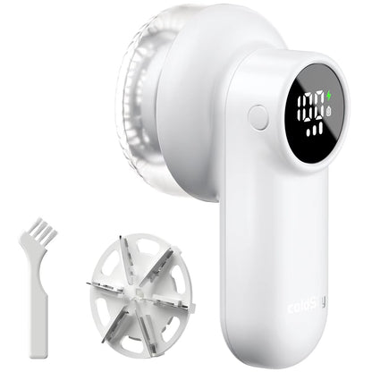 Electric Lint Remover Rechargeable Lint Remover Clothes Sweater Defuzzer Intelligent Digital Display Lint Shaver Trimmer