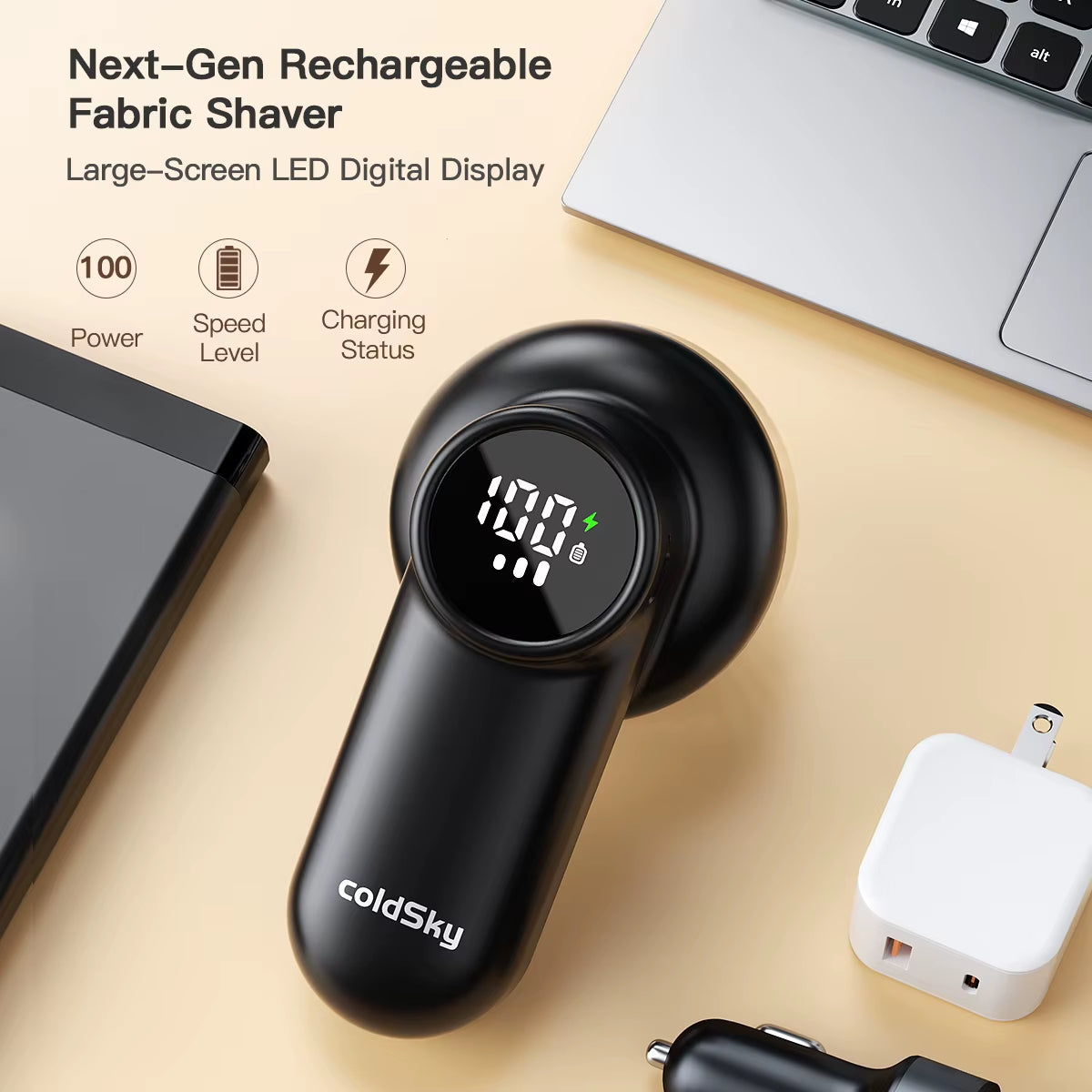 Electric Lint Remover Rechargeable Lint Remover Clothes Sweater Defuzzer Intelligent Digital Display Lint Shaver Trimmer