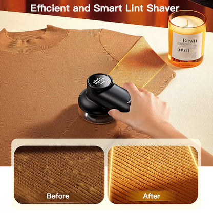 Electric Lint Remover Rechargeable Lint Remover Clothes Sweater Defuzzer Intelligent Digital Display Lint Shaver Trimmer